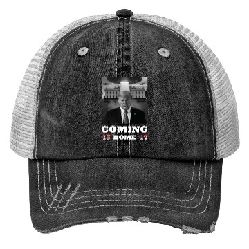 Discover Trump Coming Home with UFOs over the White House Trucker Hats