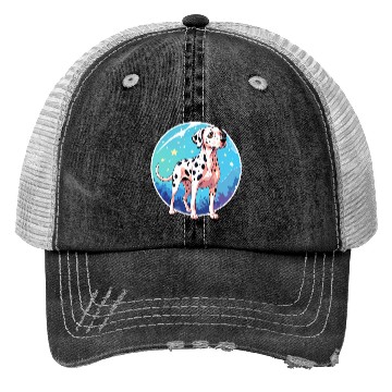 Discover Dalmatian Dog Watercolor Trucker Hats