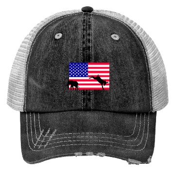 Discover Donkey kicking out the elephant, US Election 2024 Trucker Hats