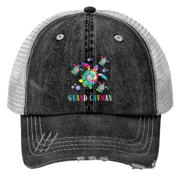 Discover Cayman Souvenir Islands Turtle Trucker Hats