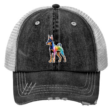 Discover Dobermann Watercolor Trucker Hats