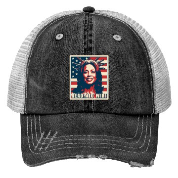 Discover Kamala Harris, Election 2024, Ready To Win Trucker Hats