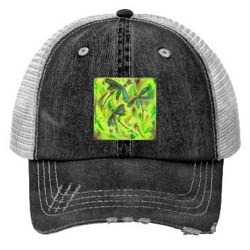 Discover Dragonfly Flit Gorgeous Green Trucker Hats