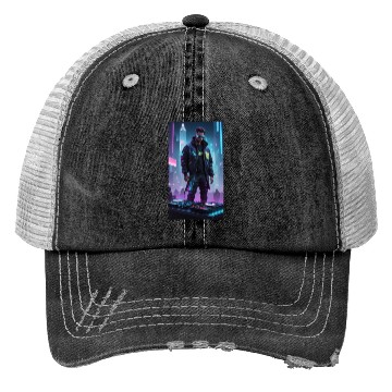 Discover Creating a cyberpunk DJ Trucker Hats design involves