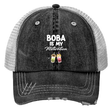 Discover Boba Is My Motivation Bubble Japan K-pop Korean Trucker Hats