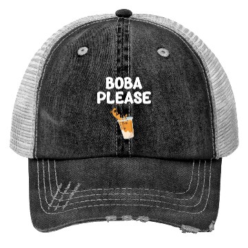 Discover Boba Please Tea Lover Bubble Japan K-pop Korean Trucker Hats