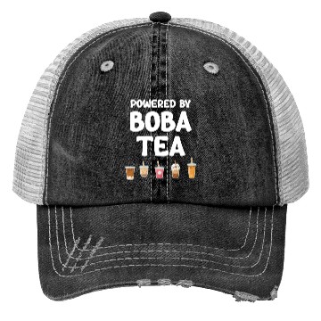 Discover Powered By Boba Tea Bubble Japan K-pop Korean Trucker Hats