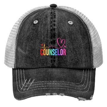 Discover Retro Counseling Awareness School Counselor Trucker Hats