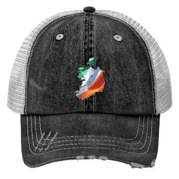 Discover Ireland | Real Flag | Flag Map Trucker Hats