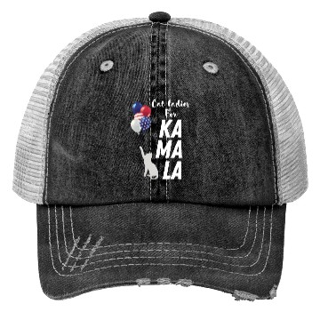 Discover Cat ladies voting for Kamala Trucker Hats