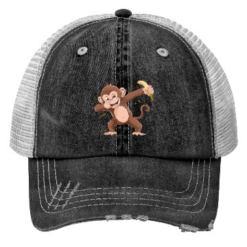 Discover Cute Monkey for Kids for a Kid Trucker Hats