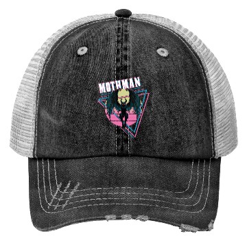 Discover Mothman Retro Vintage Monster Creepy Cryptid Trucker Hats