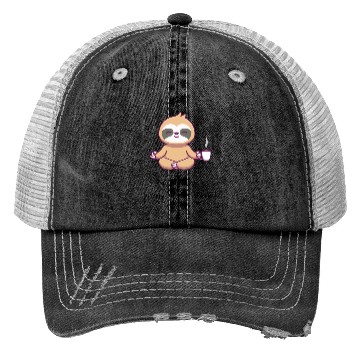 Discover Coffee Sloth Trucker Hats