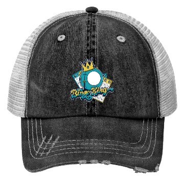 Discover Bingo King Professional Caller Daubers Bingo Trucker Hats