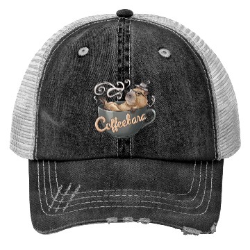 Discover Coffeebara Capybara Coffedrinker Trucker Hats