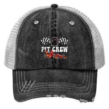 Discover Pit Crew Racing Car Lover Trucker Hats