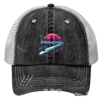 Discover Shinkansen Japan Train bullet Trucker Hats