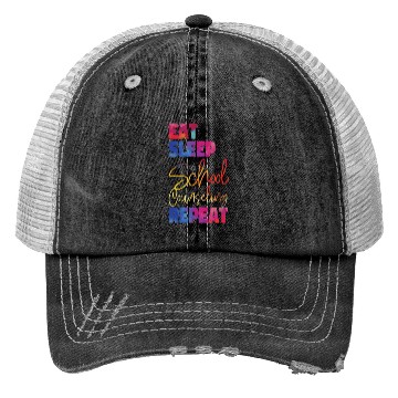 Discover School Counselor Watercolor Eat Trucker Hats