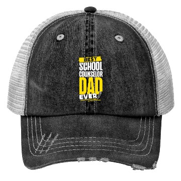 Discover School Counselor Dad Best School Trucker Hats