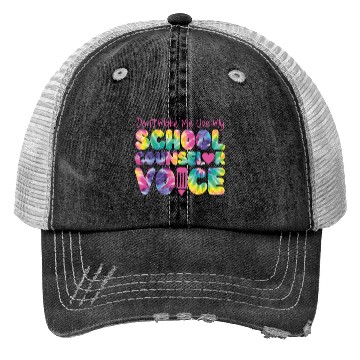 Discover School Counselor Tie Dye Don't Trucker Hats