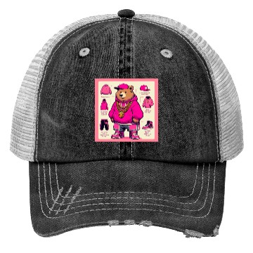 Discover Hip Hop Bear Trucker Hats