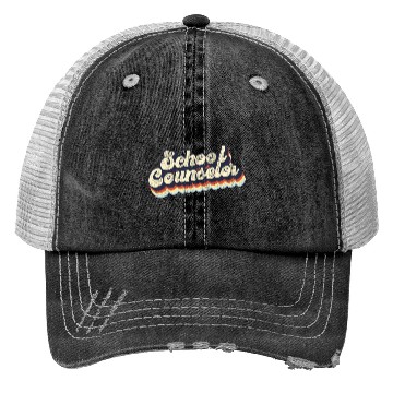Discover School Counselor Retro Vintage Trucker Hats