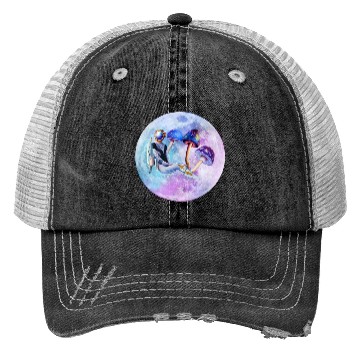 Discover Astronaut with mushrooms Trucker Hats