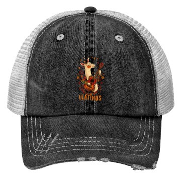 Discover llatinos llama Playing Guitar Trucker Hats
