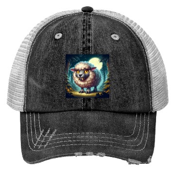 Discover The sheep-wolf Trucker Hats