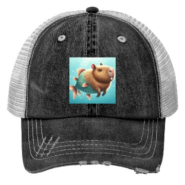 Discover The capybara-fish Trucker Hats