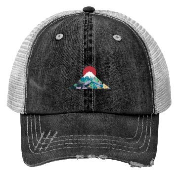Discover Abstract Fuji Minimalist Design Trucker Hats