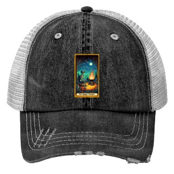 Discover The Happy Camper Tarot Trucker Hats