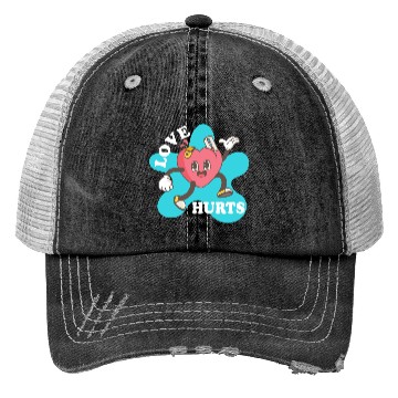 Discover love hurts Trucker Hats
