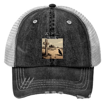 Discover The Outlaw Reverend, Crow And Cross Trucker Hats