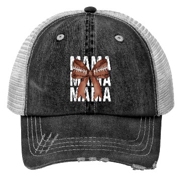 Discover Coquette Football Mama Game Day Football Season Mo Trucker Hats