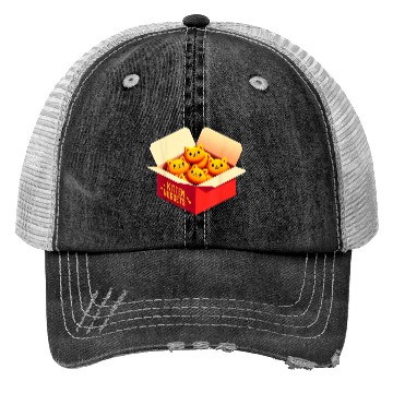 Discover Kitten Nuggets Food Pun Cat Lover Gift Chicken Nug Trucker Hats