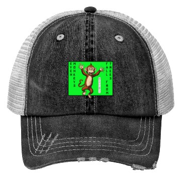 Discover Even monkeys Fall from trees Monkey Trucker Hats