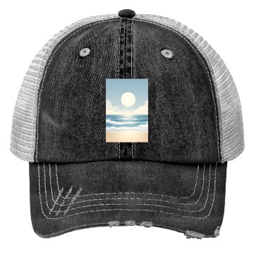 Discover Refreshing sea view Trucker Hats