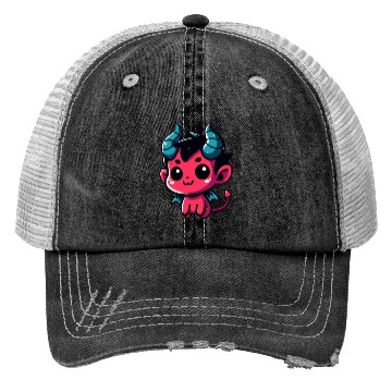 Discover Cute Little Devil Trucker Hats