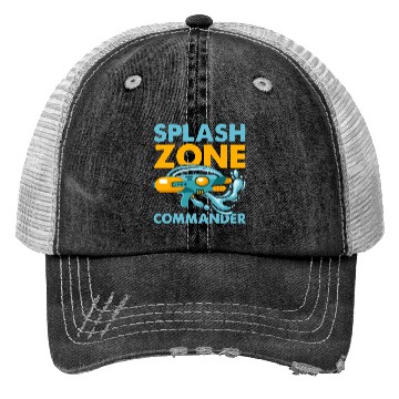 Discover Splash Zone Commander Water Fun Summer Squirt Gun Trucker Hats