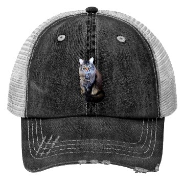 Discover Indie the Cute Cat Trucker Hats