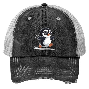 Discover Jogging Penguin Jogger Running Winter Cool Penguin Trucker Hats