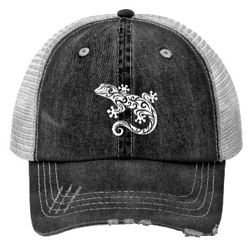 Discover Gecko In T Tattoo Ink Style Trucker Hats