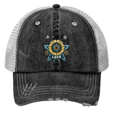 Discover Sunflower Love Trucker Hats