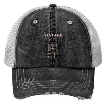 Discover Unique Skeleton Throne Trucker Hats