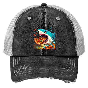 Discover The Pizza Predator Trucker Hats