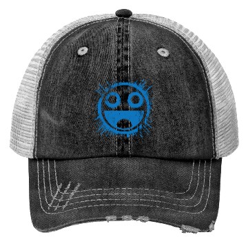 Discover Blue Joyful Face Trucker Hats