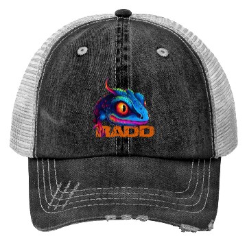 Discover Lizard Lover Colorful art, Unique Animal Art Lover Trucker Hats
