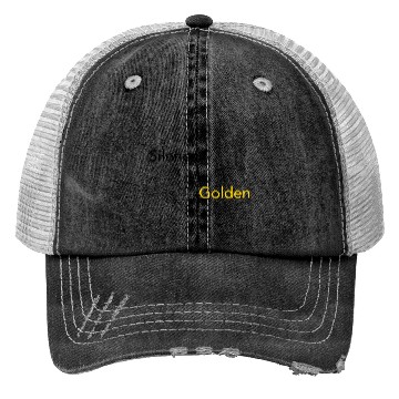 Discover Silence is Golden Black Trucker Hats