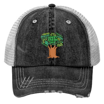 Discover Happy Earth Day Tree For Earth Science Lover Trucker Hats